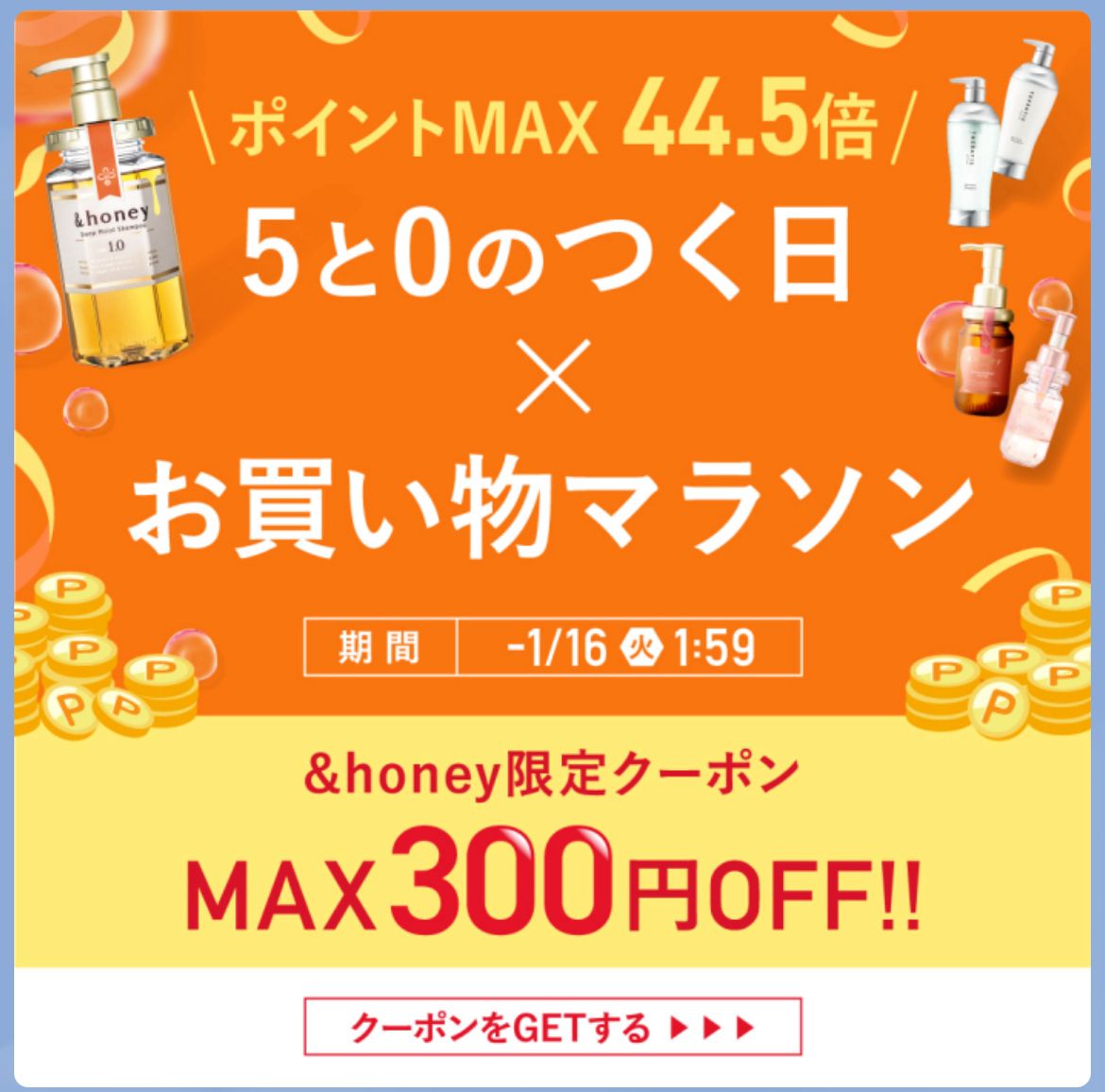 クーポン&ポイントの参考画像